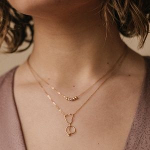 14KY "EVERYDAY HERO" Stethoscope Necklace